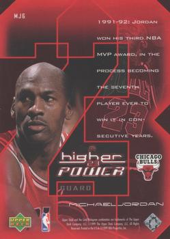 1999-00 Upper Deck - MJ: A Higher Power #MJ6 Michael Jordan Back