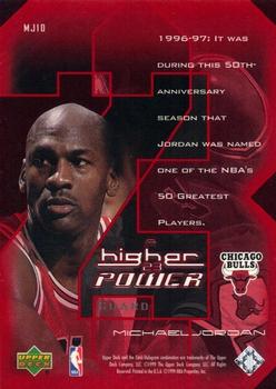 1999-00 Upper Deck - MJ: A Higher Power #MJ10 Michael Jordan Back