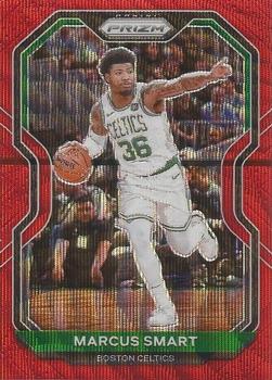 2020-21 Panini Prizm - Ruby Wave Prizms #97 Marcus Smart Front