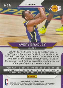 2020-21 Panini Prizm - Ruby Wave Prizms #237 Avery Bradley Back