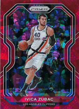 2020-21 Panini Prizm - Red Ice Prizms #196 Ivica Zubac Front