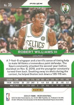 2020-21 Panini Prizm - Red, White and Blue Prizms #35 Robert Williams III Back