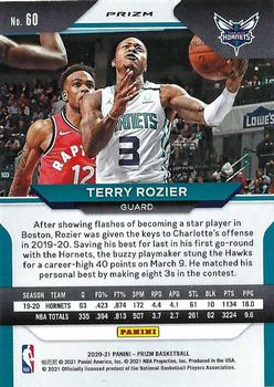 2020-21 Panini Prizm - Red, White and Blue Prizms #60 Terry Rozier Back