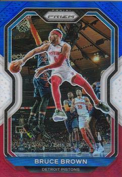 2020-21 Panini Prizm - Red, White and Blue Prizms #239 Bruce Brown Front