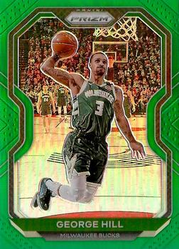 2020-21 Panini Prizm - Green Prizms #85 George Hill Front