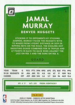 2020-21 Donruss Optic #6 Jamal Murray Back
