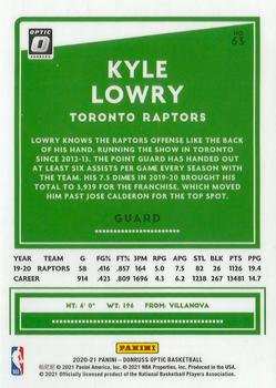 2020-21 Donruss Optic #63 Kyle Lowry Back