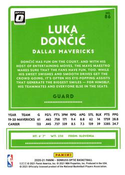 2020-21 Donruss Optic #86 Luka Doncic Back