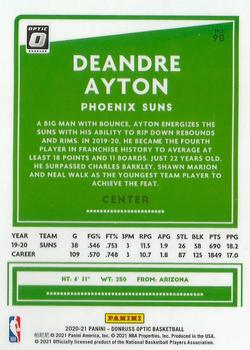 2020-21 Donruss Optic #90 Deandre Ayton Back