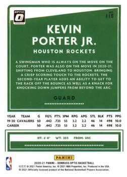 2020-21 Donruss Optic #115 Kevin Porter Jr. Back