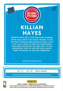 2020-21 Donruss Optic #157 Killian Hayes Back