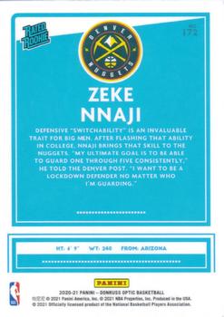 2020-21 Donruss Optic #172 Zeke Nnaji Back