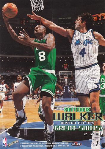 1997-98 Hoops - Great Shots! #2 Antoine Walker Front