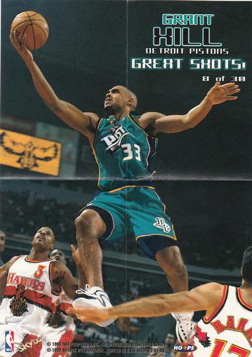 1997 - 98 Joe Smith Golden State Warriors hoops Mini poster great shots #9