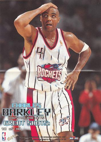 1997-98 Hoops - Great Shots! #10 Charles Barkley Front