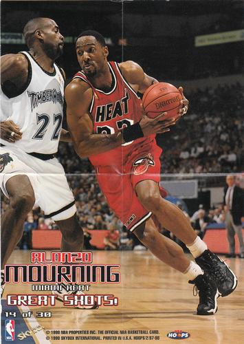1997-98 Hoops - Great Shots! #14 Alonzo Mourning Front