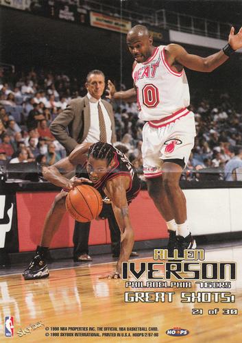 1997-98 Hoops - Great Shots! #21 Allen Iverson Front