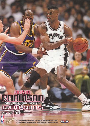 1997-98 Hoops - Great Shots! #25 David Robinson Front