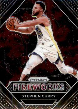 2020-21 Panini Prizm - Fireworks #1 Stephen Curry Front
