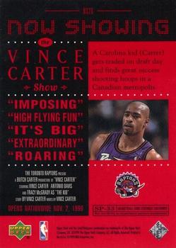 1999-00 Upper Deck - Now Showing #NS26 Vince Carter Back