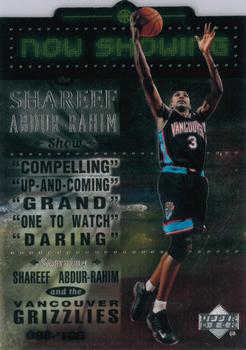 1999-00 Upper Deck - Now Showing Level 1 (Quantum Silver) #NS28 Shareef Abdur-Rahim Front