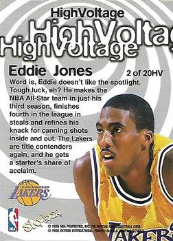 1997-98 Hoops - High Voltage #2HV Eddie Jones Back