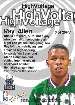 1997-98 Hoops - High Voltage #3HV Ray Allen Back