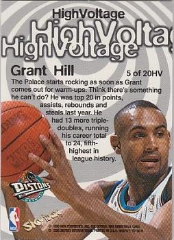 1997-98 Hoops - High Voltage #5HV Grant Hill Back