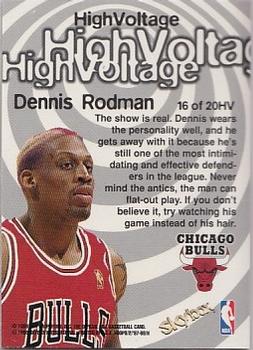 1997-98 Hoops - High Voltage #16HV Dennis Rodman Back