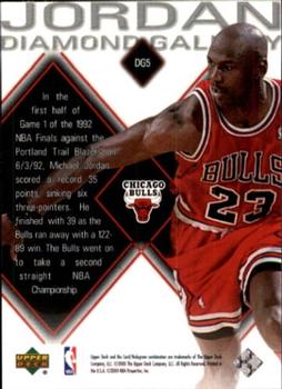 1999-00 Upper Deck Black Diamond - Jordan Diamond Gallery #DG5 Michael Jordan Back