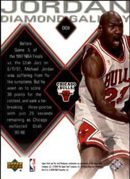 1999-00 Upper Deck Black Diamond - Jordan Diamond Gallery #DG9 Michael Jordan Back