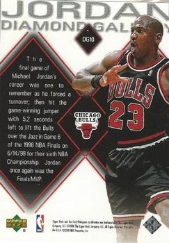 1999-00 Upper Deck Black Diamond - Jordan Diamond Gallery #DG10 Michael Jordan Back