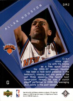 1999-00 Upper Deck Black Diamond - Diamond Might #DM2 Allan Houston Back