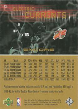 1999-00 Upper Deck Encore - Electric Currents #EC7 Gary Payton Back