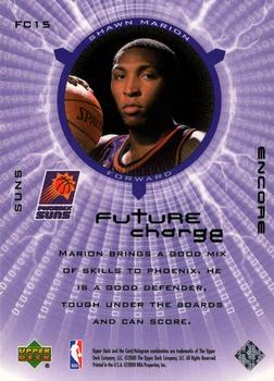 1999-00 Upper Deck Encore - Future Charge #FC15 Shawn Marion Back