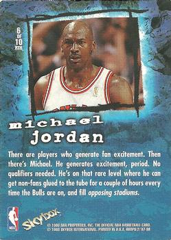 1997-98 Hoops - Rock the House #6RTH Michael Jordan Back