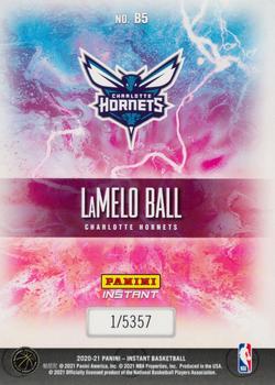 2020-21 Panini Instant NBA Breakaway #B5 LaMelo Ball Back