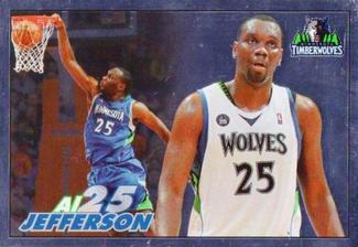 2009-10 Panini NBA Stickers (Argentina) #216 Al Jefferson Front