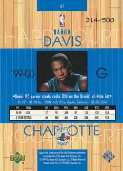 1999-00 Upper Deck Hardcourt - Baseline Grooves Rainbow #67 Baron Davis Back