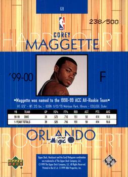 1999-00 Upper Deck Hardcourt - Baseline Grooves Rainbow #68 Corey Maggette Back