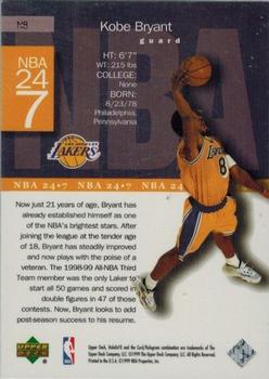 1999-00 Upper Deck HoloGrFX - NBA 24-7 #N8 Kobe Bryant Back