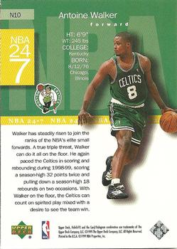 1999-00 Upper Deck HoloGrFX - NBA 24-7 #N10 Antoine Walker Back