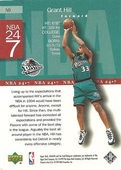 1999-00 Upper Deck HoloGrFX - NBA 24-7 #N9 Grant Hill Back