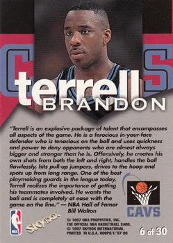 1997-98 Hoops - Talkin' Hoops #6 Terrell Brandon Back