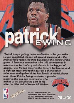 1997-98 Hoops - Talkin' Hoops #20 Patrick Ewing Back