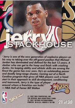 1997-98 Hoops - Talkin' Hoops #21 Jerry Stackhouse Back