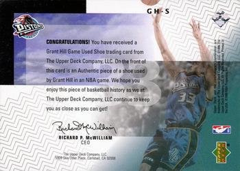 1999-00 Upper Deck HoloGrFX - NBA Shoetime #GH-S Grant Hill Back