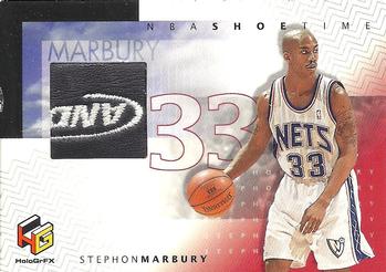 1999-00 Upper Deck HoloGrFX - NBA Shoetime #SM-S Stephon Marbury Front