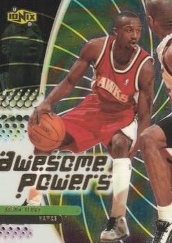 1999-00 Upper Deck Ionix - Awesome Powers #AP6 Jason Terry Front