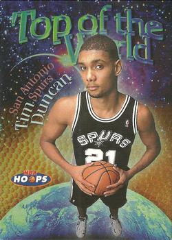 1997-98 Hoops - Top of the World #1TW Tim Duncan Front